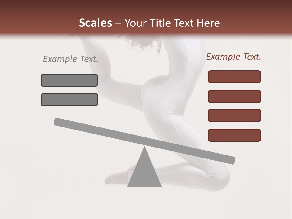 Flexibility Dance Sexy PowerPoint Template