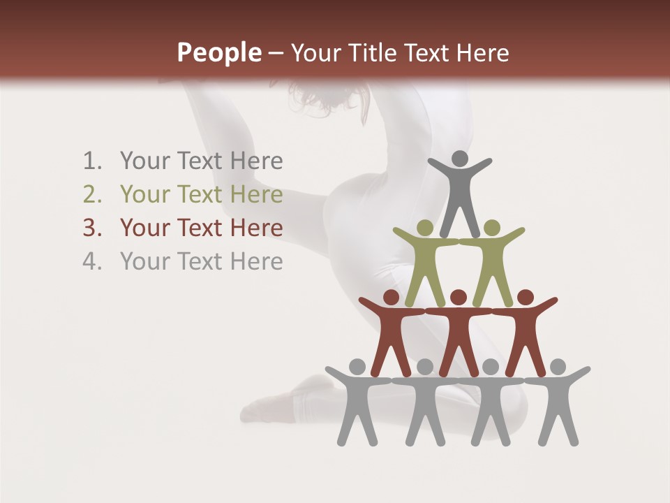 Flexibility Dance Sexy PowerPoint Template