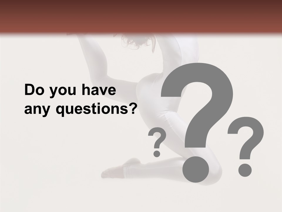 Flexibility Dance Sexy PowerPoint Template