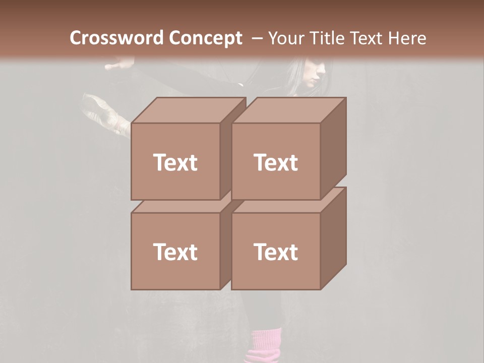 Fitness Woman Posing PowerPoint Template