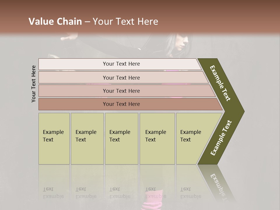 Fitness Woman Posing PowerPoint Template