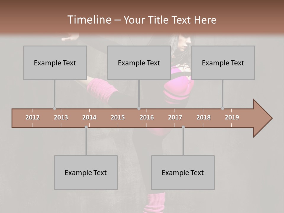 Fitness Woman Posing PowerPoint Template