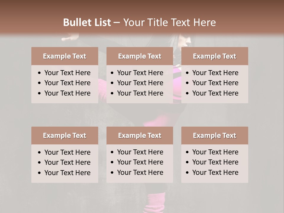 Fitness Woman Posing PowerPoint Template