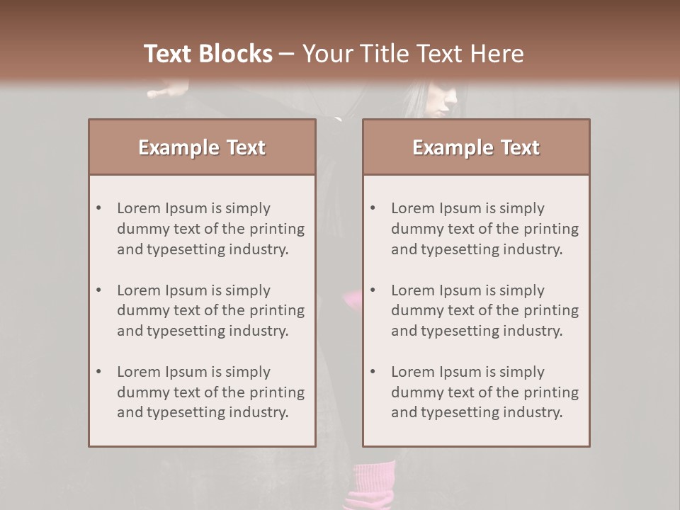 Fitness Woman Posing PowerPoint Template