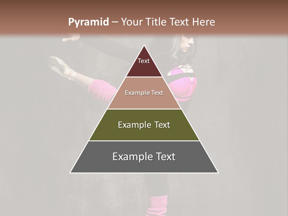 Fitness Woman Posing PowerPoint Template