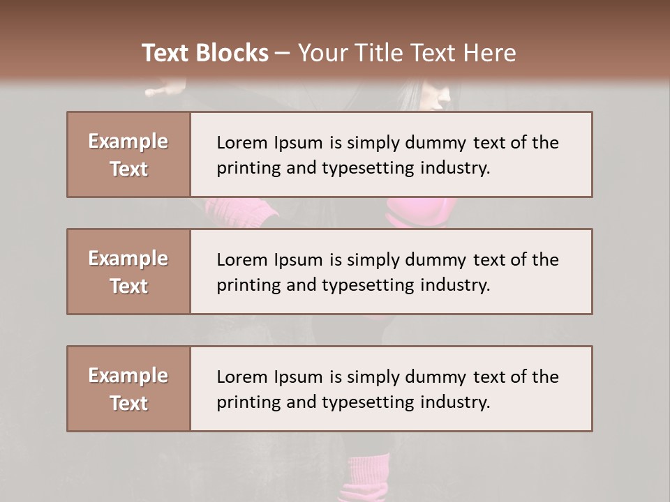 Fitness Woman Posing PowerPoint Template