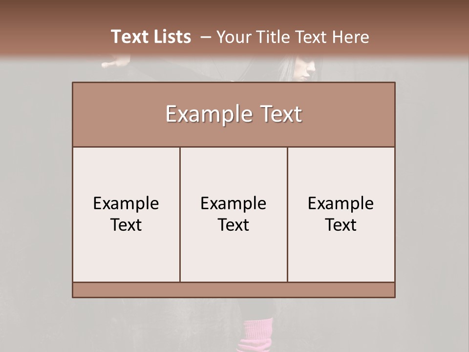 Fitness Woman Posing PowerPoint Template