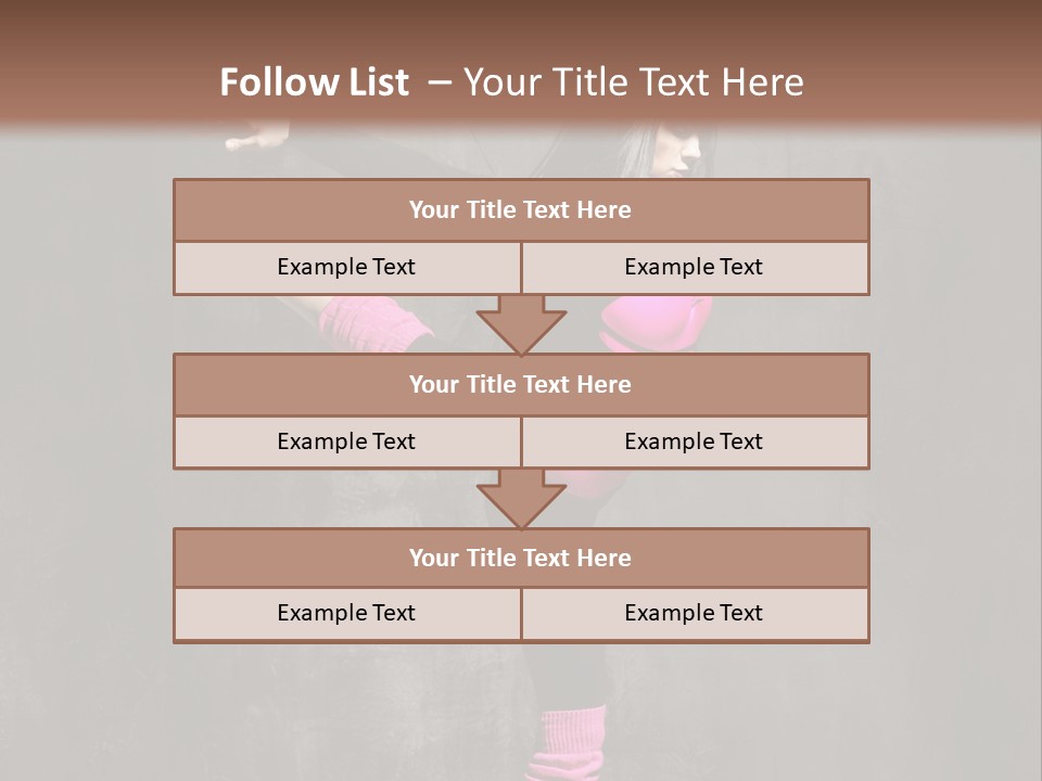 Fitness Woman Posing PowerPoint Template