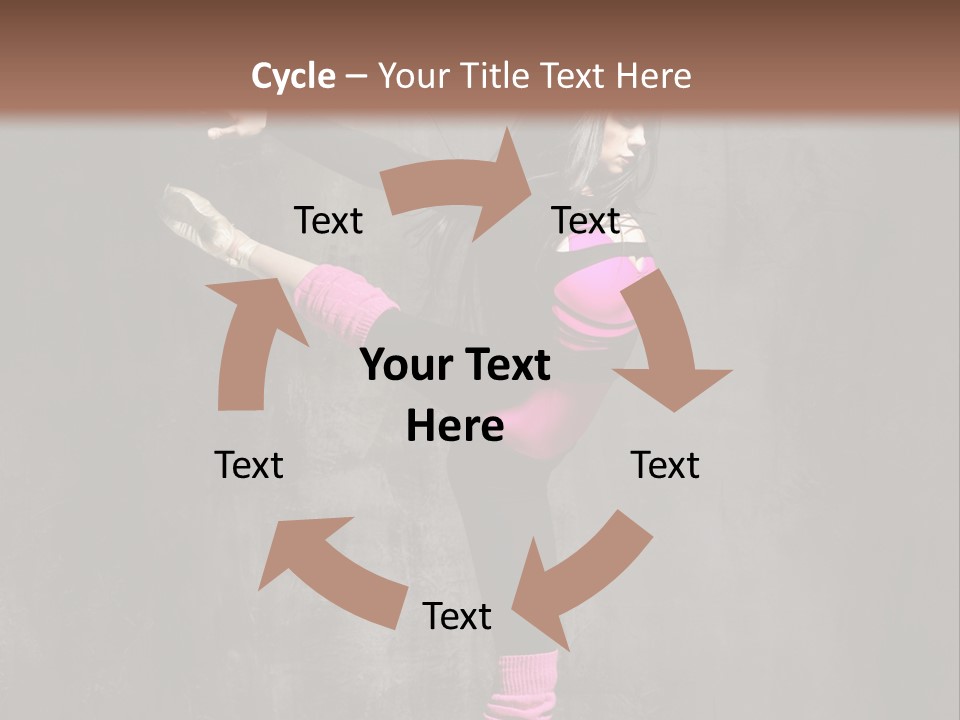 Fitness Woman Posing PowerPoint Template