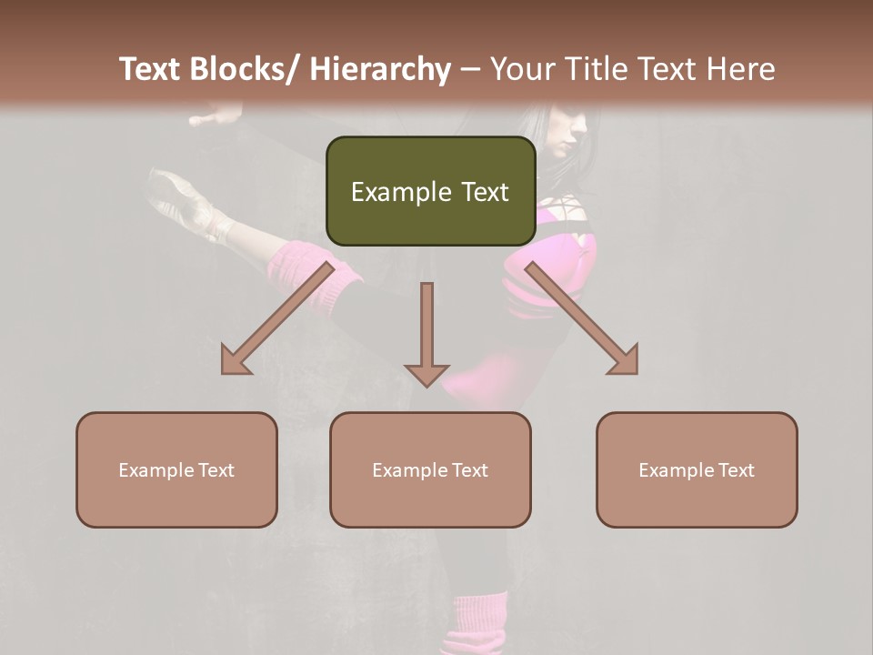 Fitness Woman Posing PowerPoint Template