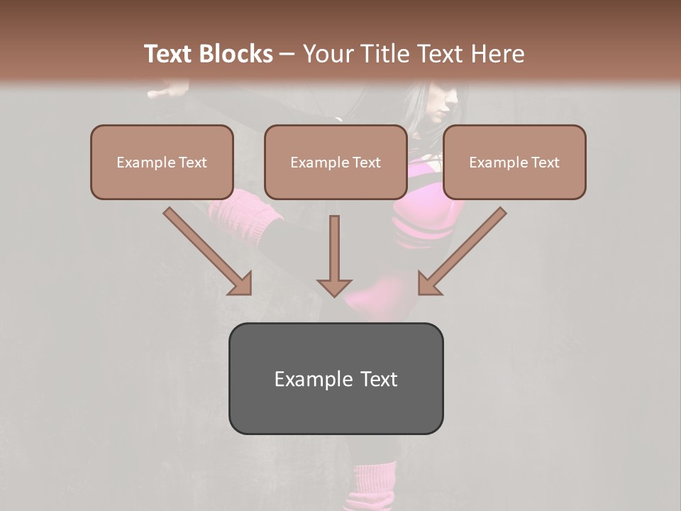 Fitness Woman Posing PowerPoint Template