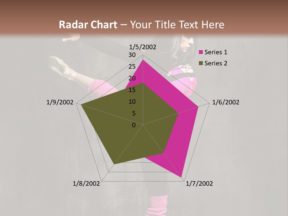 Fitness Woman Posing PowerPoint Template