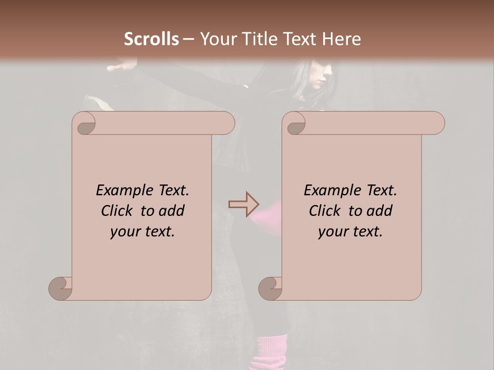 Fitness Woman Posing PowerPoint Template