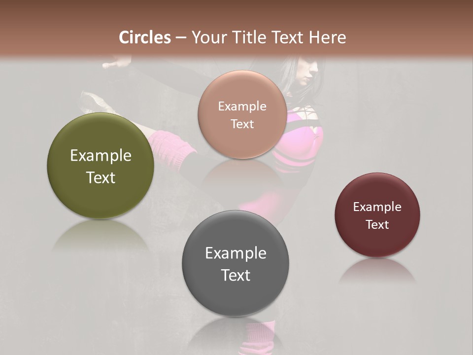 Fitness Woman Posing PowerPoint Template