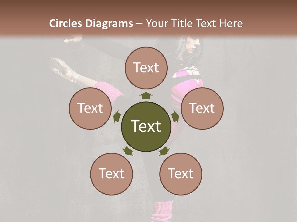 Fitness Woman Posing PowerPoint Template