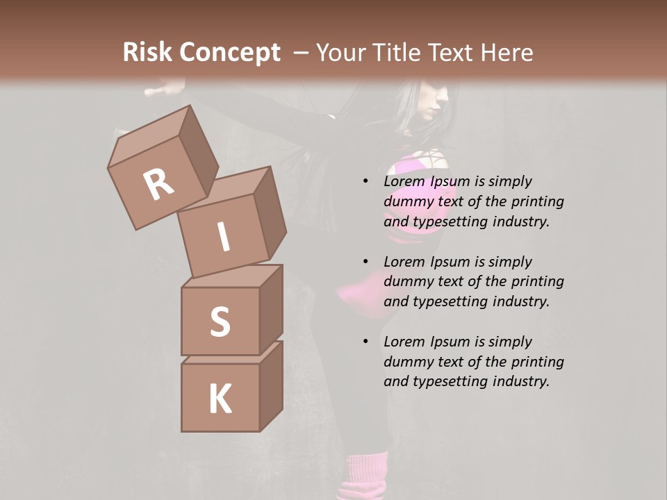 Fitness Woman Posing PowerPoint Template