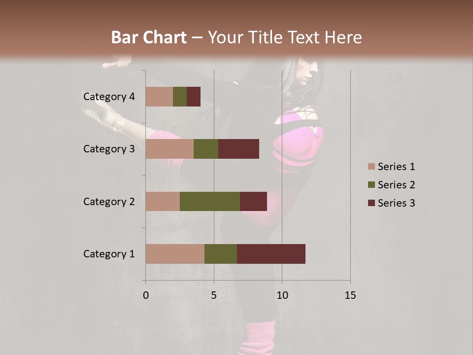 Fitness Woman Posing PowerPoint Template