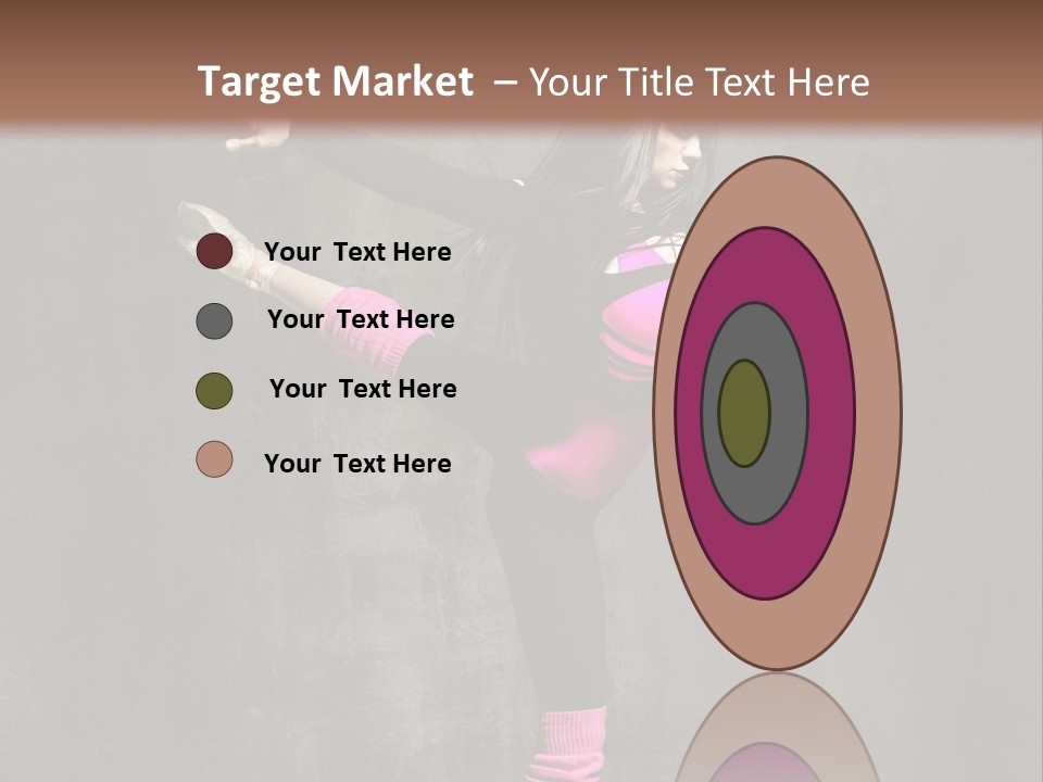 Fitness Woman Posing PowerPoint Template