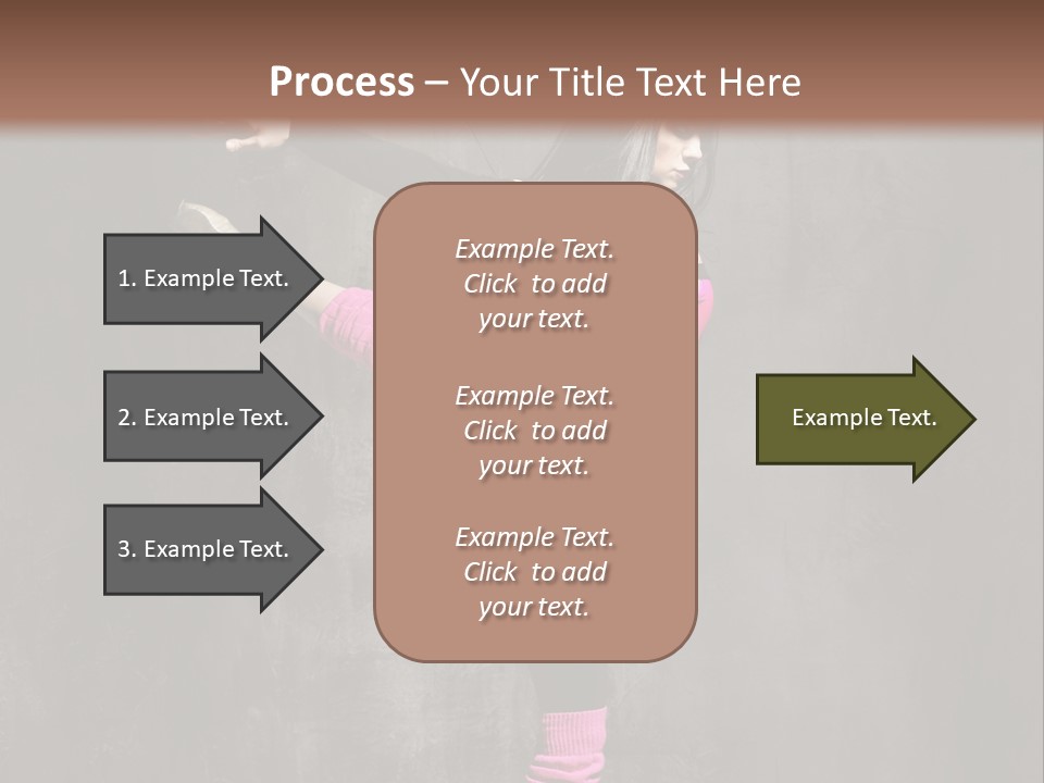Fitness Woman Posing PowerPoint Template