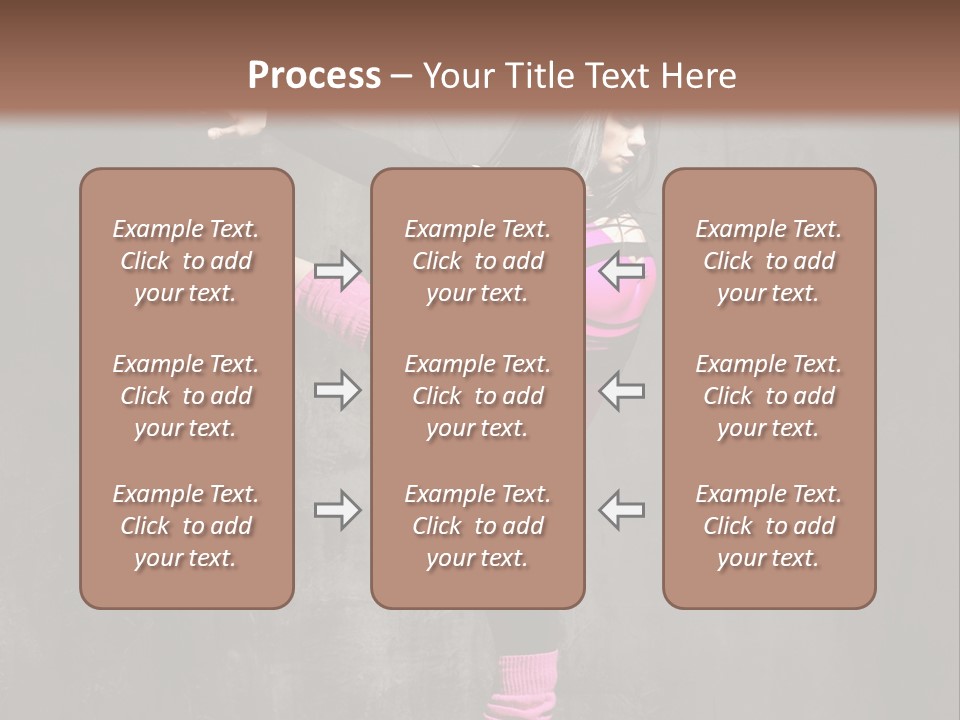 Fitness Woman Posing PowerPoint Template