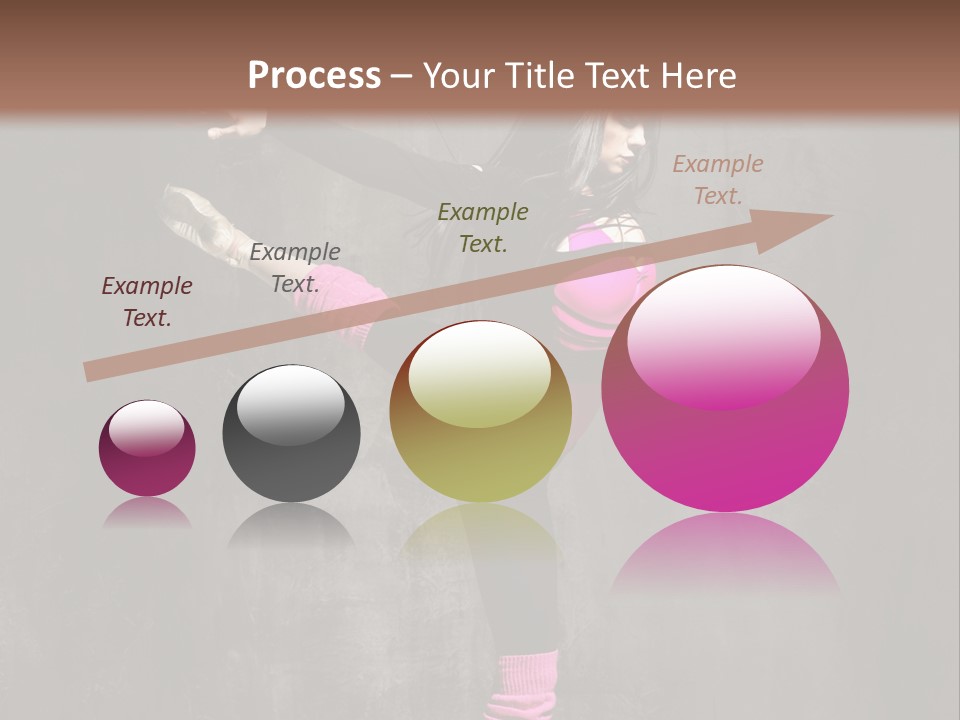 Fitness Woman Posing PowerPoint Template