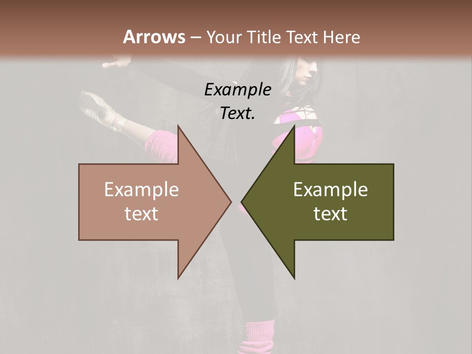 Fitness Woman Posing PowerPoint Template