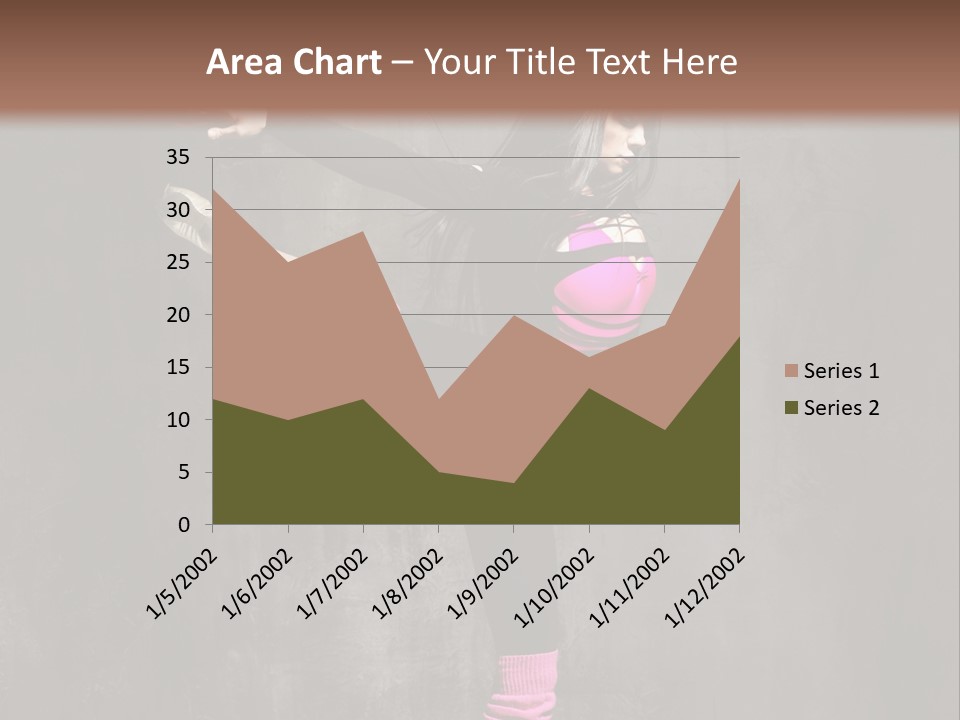 Fitness Woman Posing PowerPoint Template