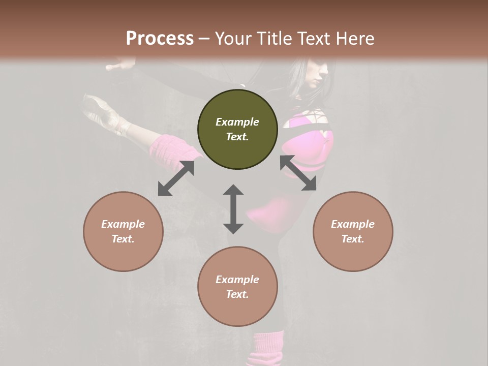 Fitness Woman Posing PowerPoint Template