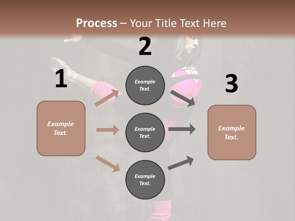 Fitness Woman Posing PowerPoint Template