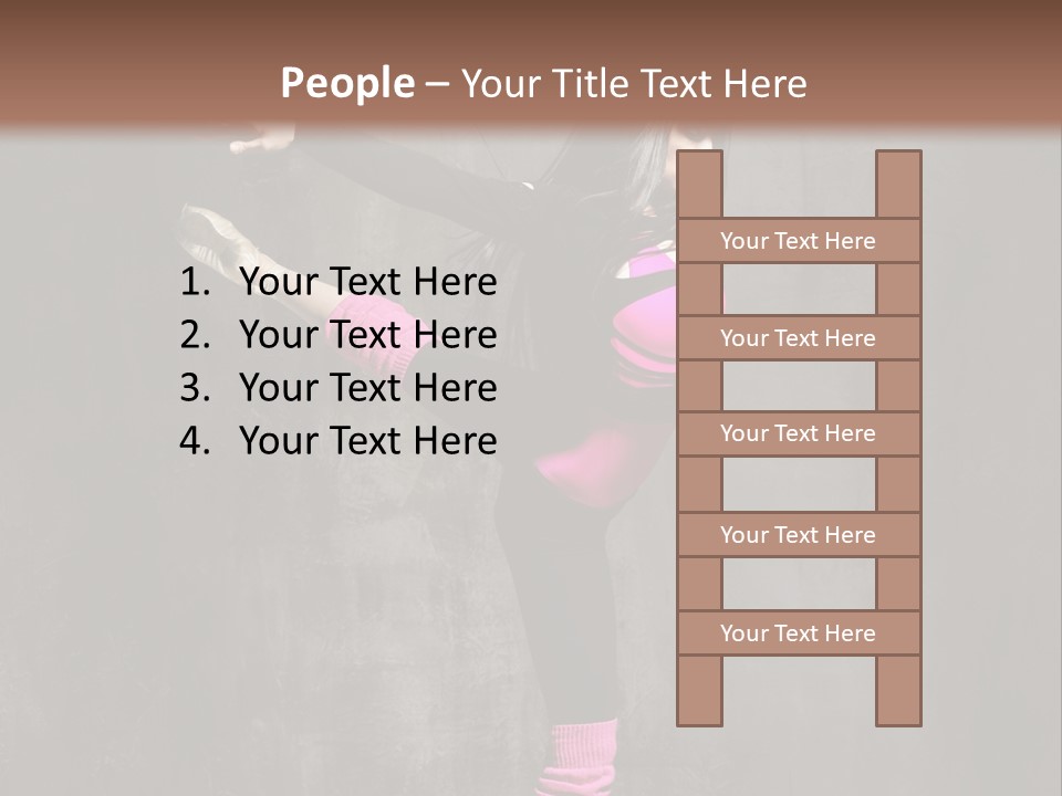 Fitness Woman Posing PowerPoint Template