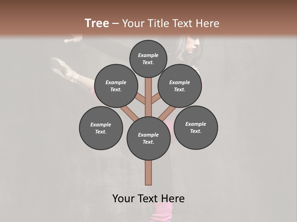 Fitness Woman Posing PowerPoint Template