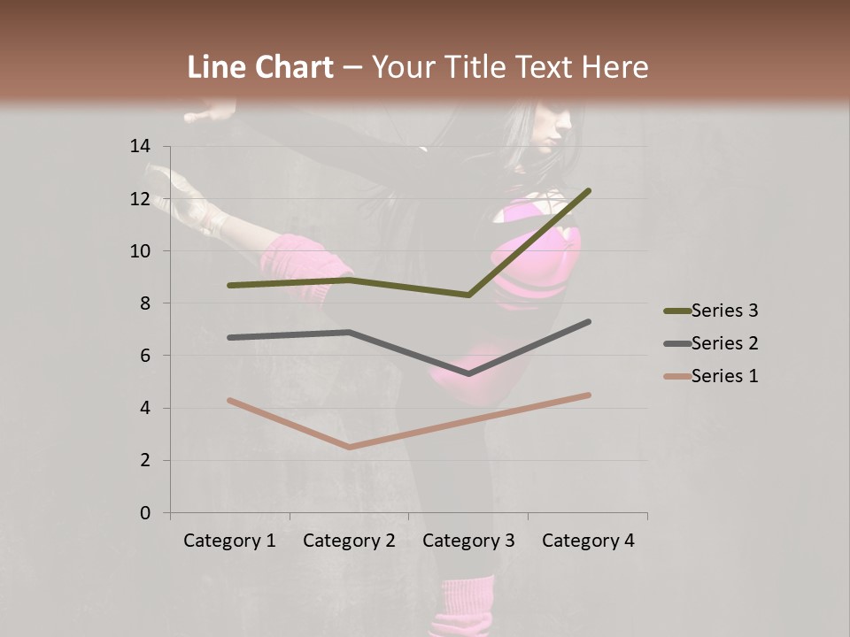 Fitness Woman Posing PowerPoint Template