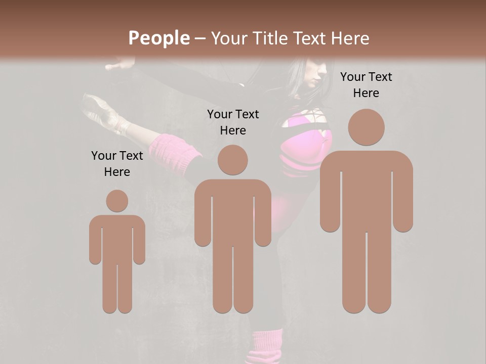 Fitness Woman Posing PowerPoint Template