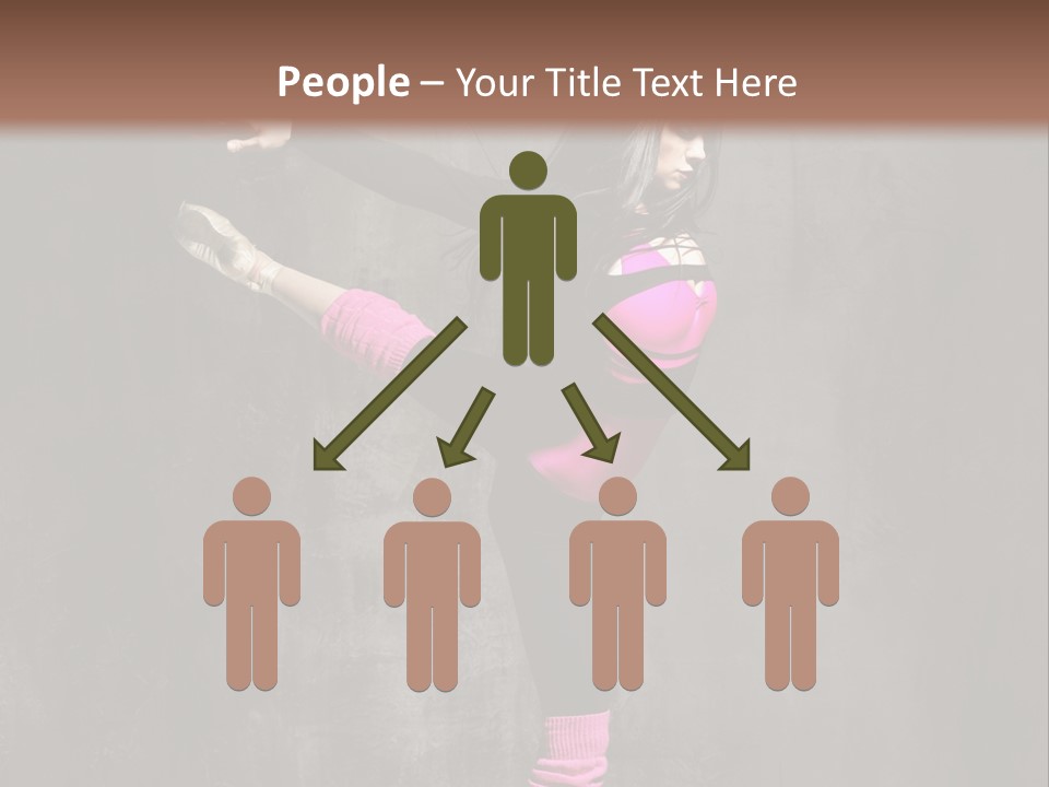 Fitness Woman Posing PowerPoint Template