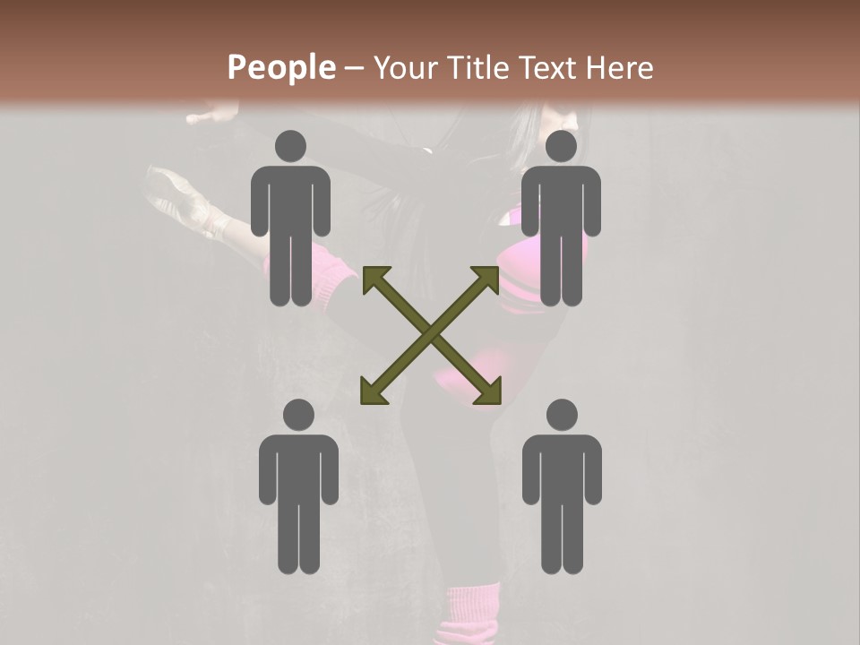 Fitness Woman Posing PowerPoint Template