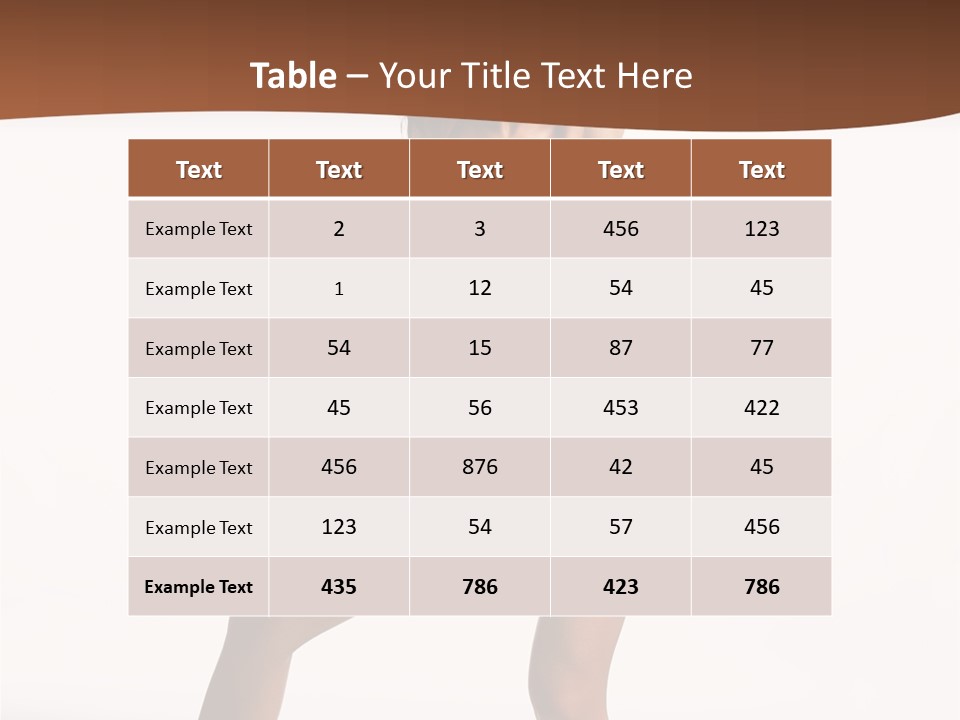 Behavior Exercise Voluptous PowerPoint Template