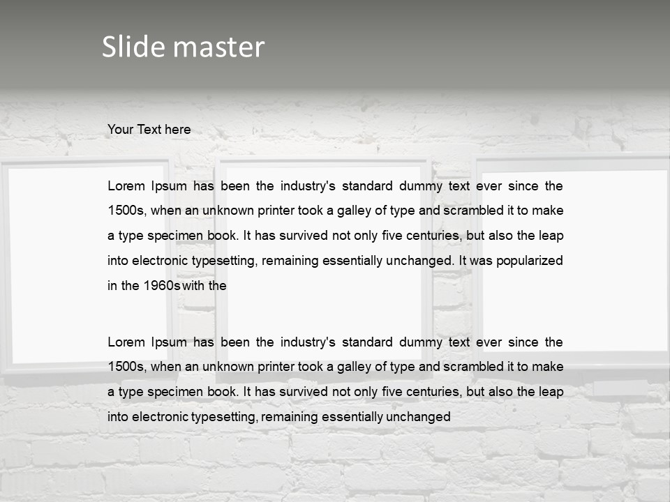 Wall Old Gallerie PowerPoint Template