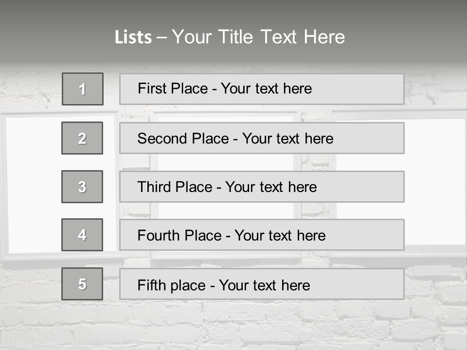 Wall Old Gallerie PowerPoint Template