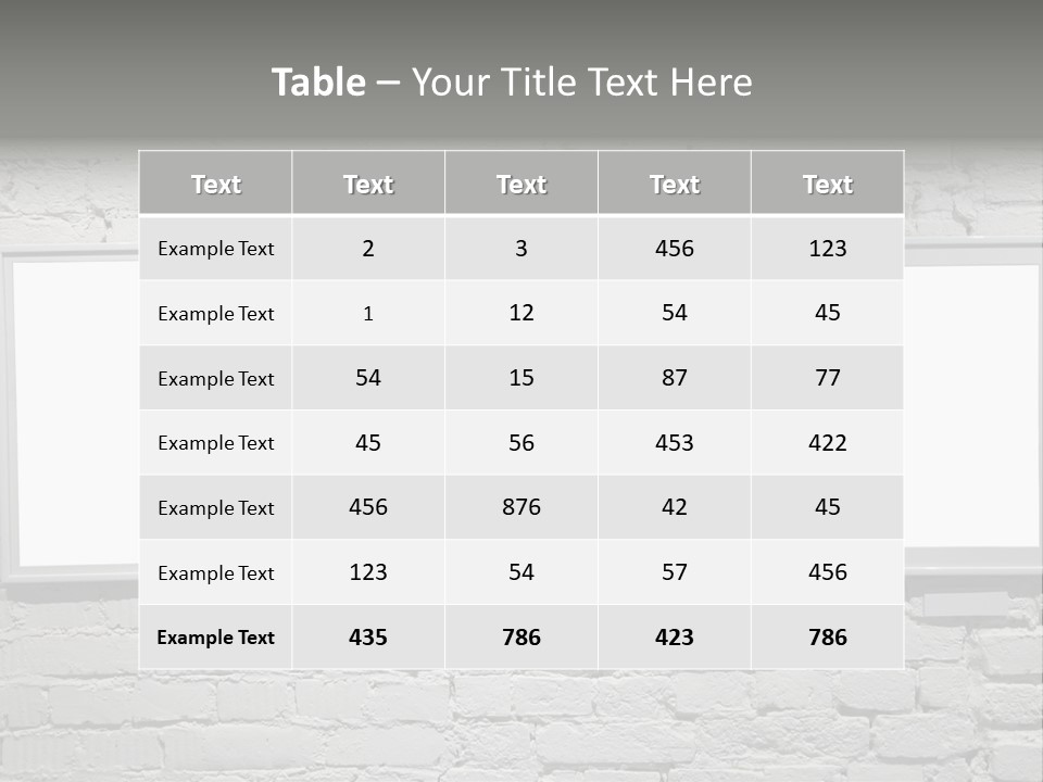 Wall Old Gallerie PowerPoint Template