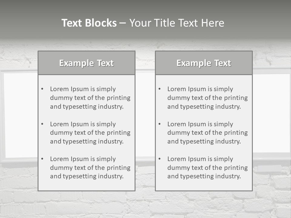 Wall Old Gallerie PowerPoint Template