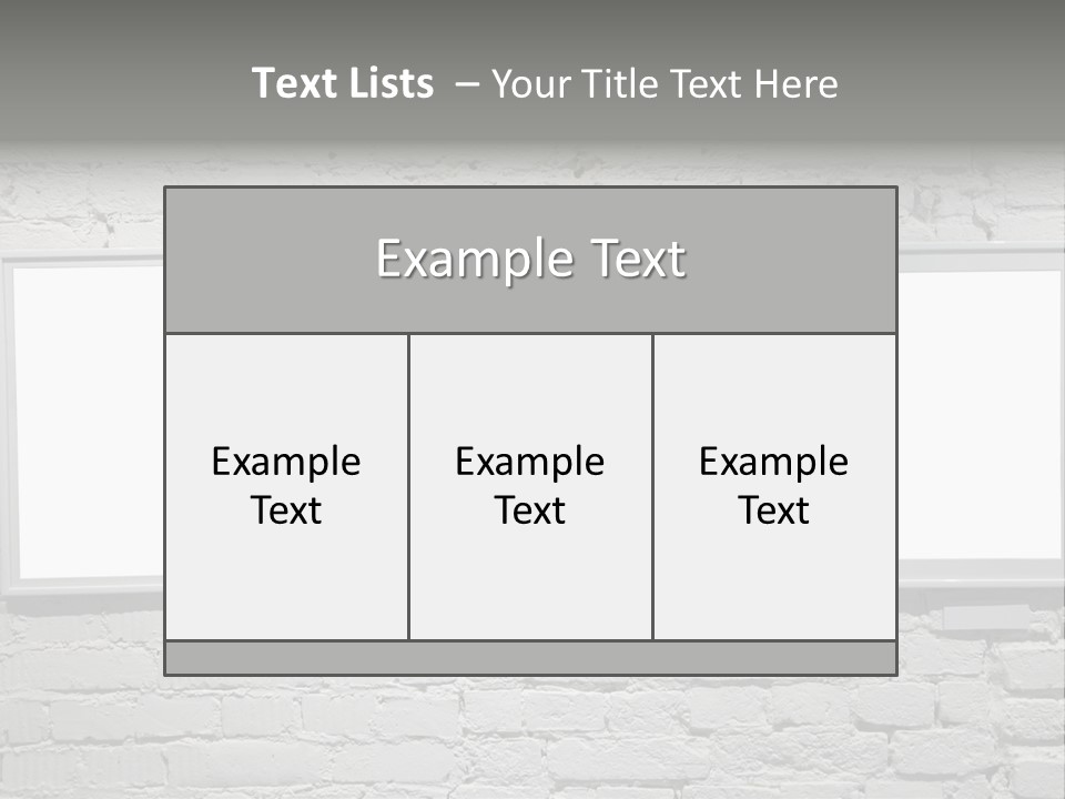 Wall Old Gallerie PowerPoint Template