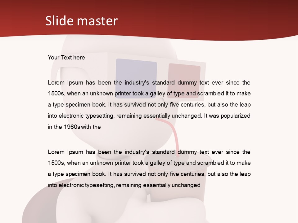 Film Futuristic Guy PowerPoint Template