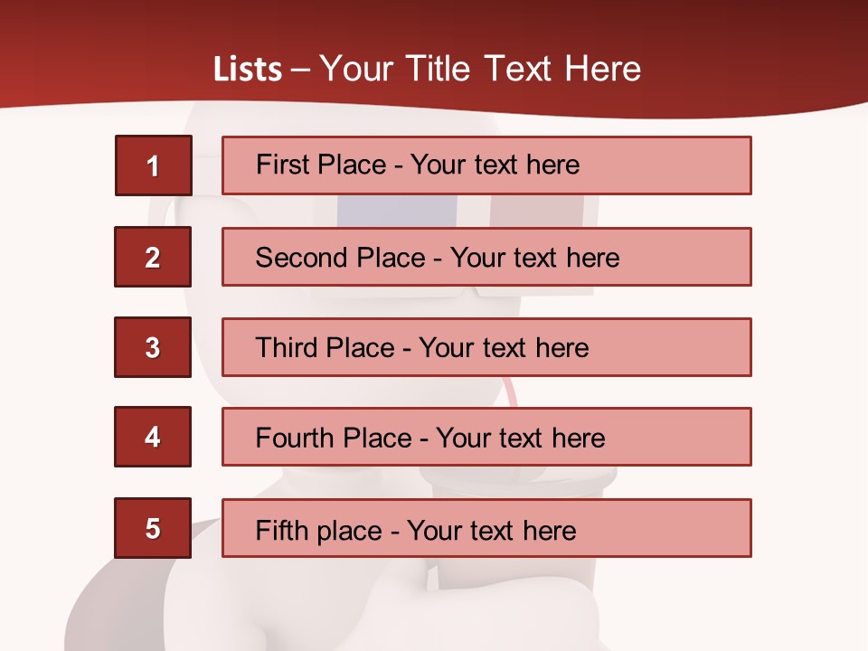 Film Futuristic Guy PowerPoint Template