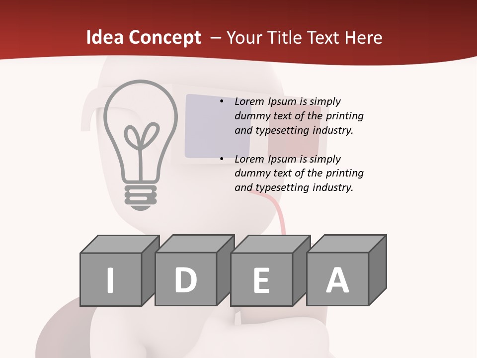 Film Futuristic Guy PowerPoint Template