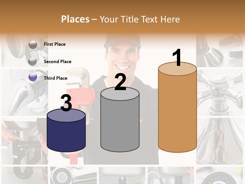 Adjustable Work Plumbing PowerPoint Template