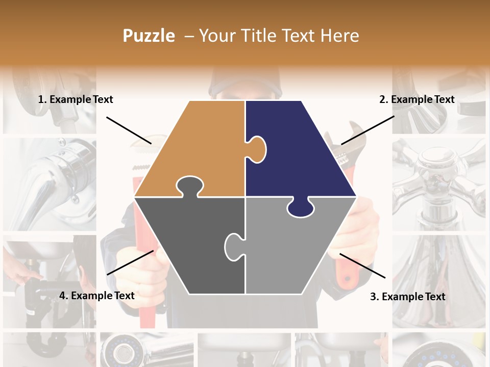 Adjustable Work Plumbing PowerPoint Template