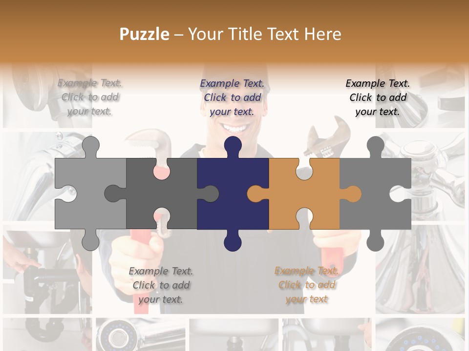 Adjustable Work Plumbing PowerPoint Template