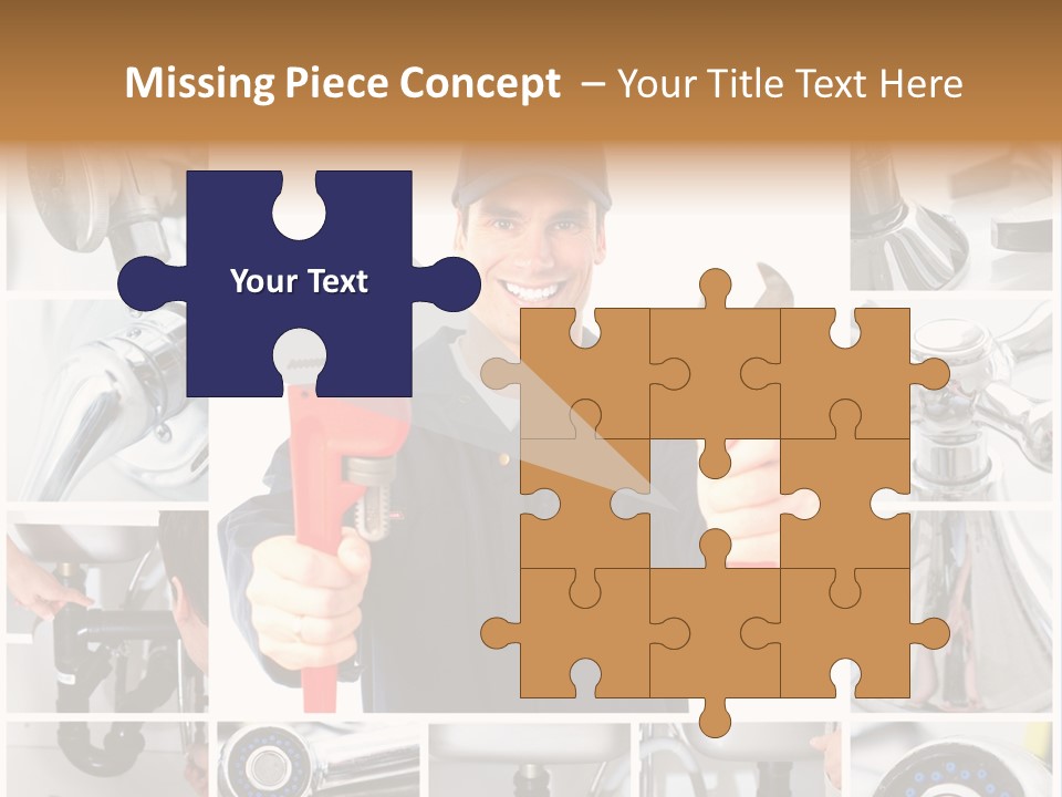 Adjustable Work Plumbing PowerPoint Template