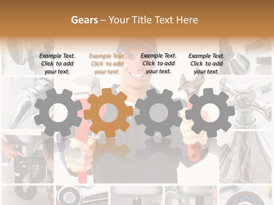 Adjustable Work Plumbing PowerPoint Template