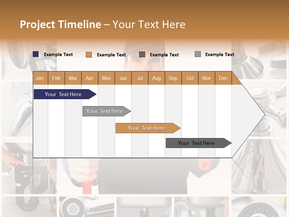 Adjustable Work Plumbing PowerPoint Template